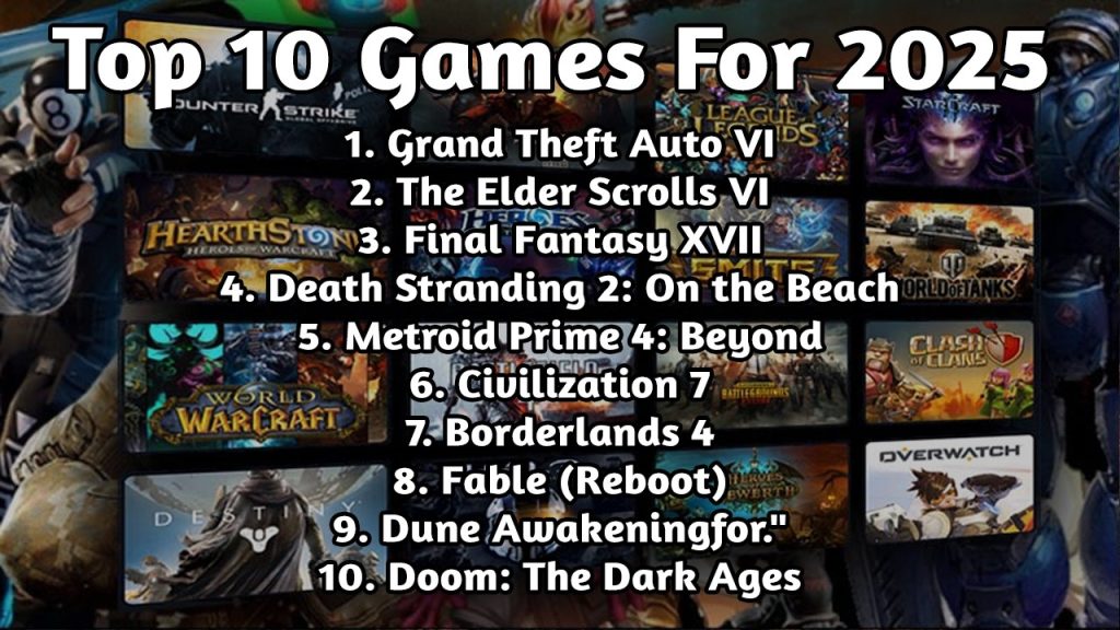 Top 10 Must-Play Games of 2025 (So Far)