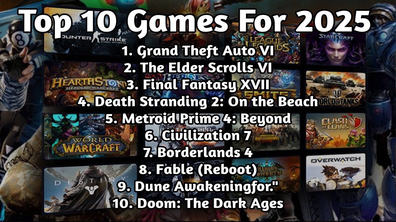 Top 10 Must-Play Games of 2025 (So Far)
